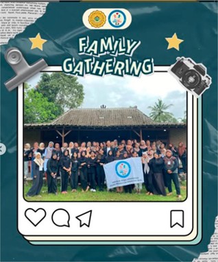 Mahasiswa baru PG PAUD UPY 2024 mengikuti kegiatan Family Gathering 2025 dengan penuh semangat dan kebersamaan.